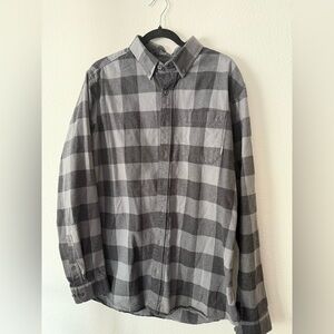 Eddie Bauer Gray Tall Fit Flannel